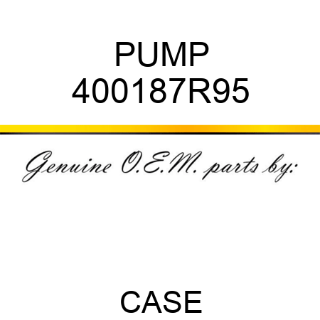PUMP 400187R95