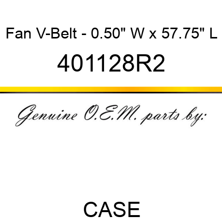 Fan V-Belt - 0.50" W x 57.75" L 401128R2