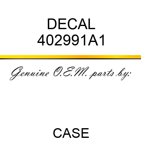DECAL 402991A1