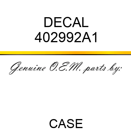 DECAL 402992A1