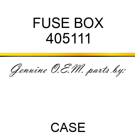 FUSE BOX 405111