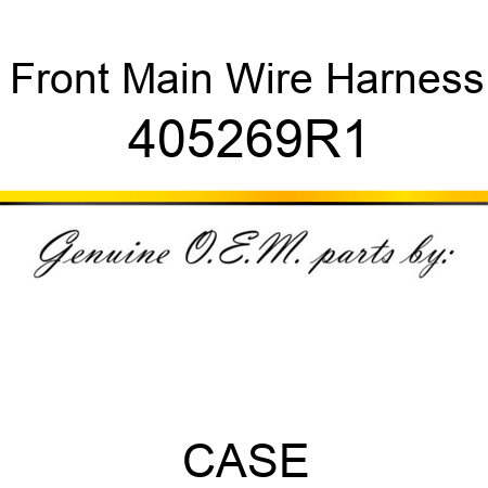 Front Main Wire Harness 405269R1