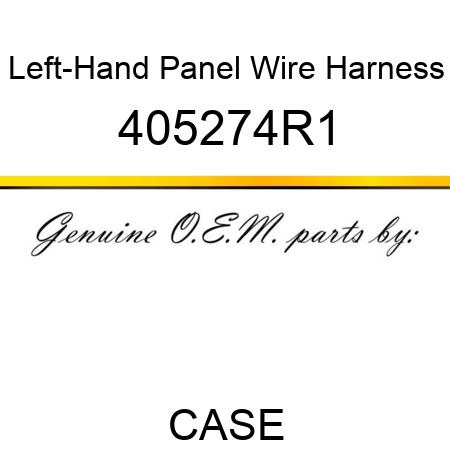 Left-Hand Panel Wire Harness 405274R1