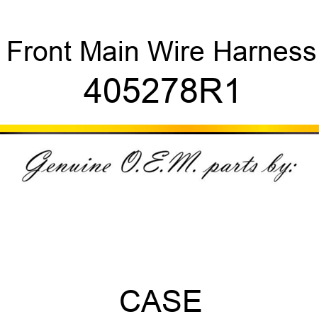 Front Main Wire Harness 405278R1