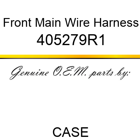 Front Main Wire Harness 405279R1