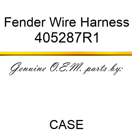 Fender Wire Harness 405287R1