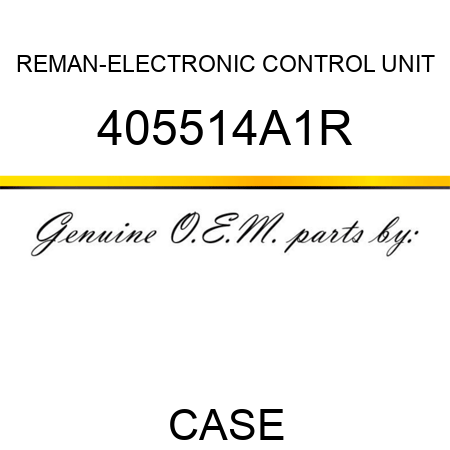 REMAN-ELECTRONIC CONTROL UNIT 405514A1R