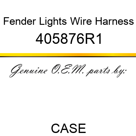 Fender Lights Wire Harness 405876R1