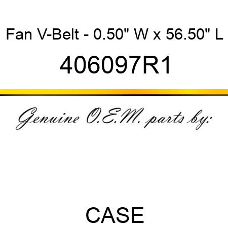 Fan V-Belt - 0.50" W x 56.50" L 406097R1