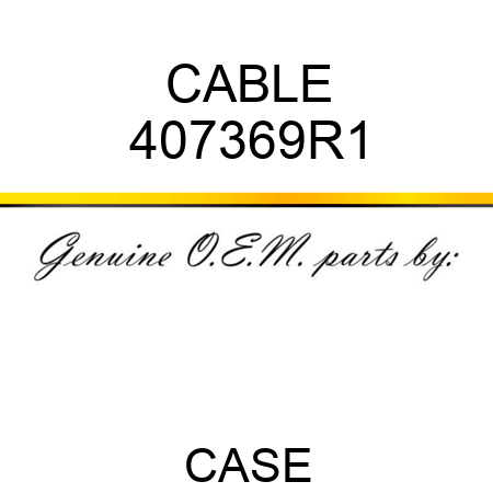 CABLE 407369R1