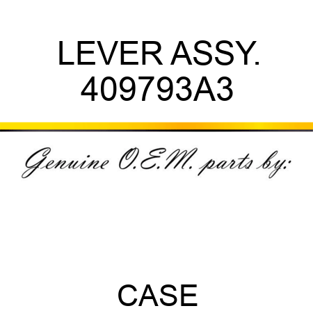 LEVER ASSY. 409793A3