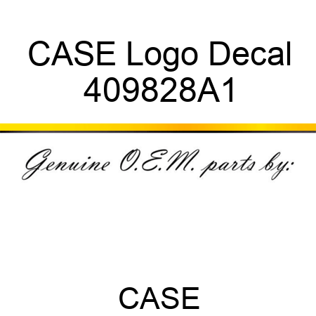 CASE Logo Decal 409828A1