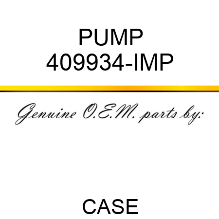 PUMP 409934-IMP