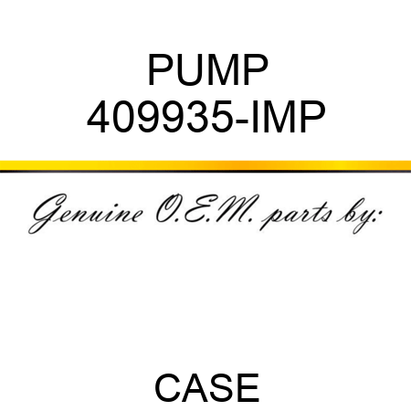 PUMP 409935-IMP