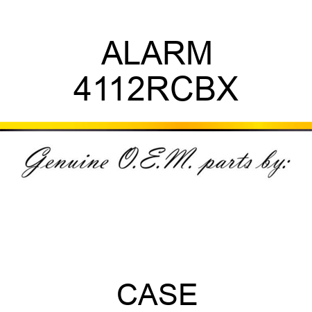 ALARM 4112RCBX
