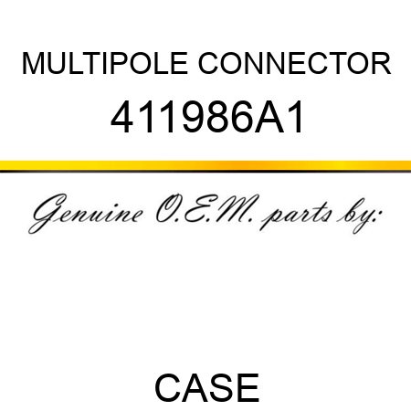 MULTIPOLE CONNECTOR 411986A1