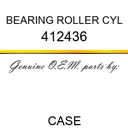 BEARING, ROLLER, CYL 412436