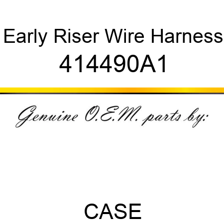Early Riser Wire Harness 414490A1