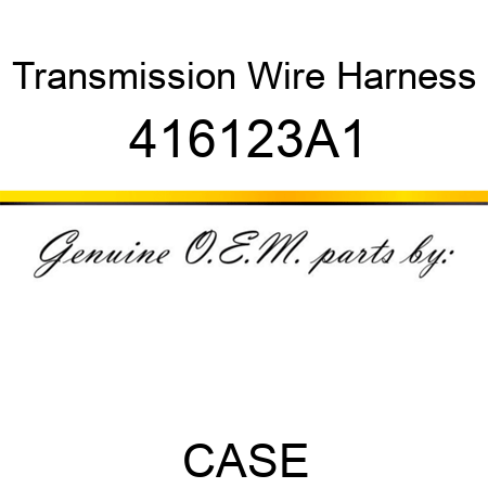 Transmission Wire Harness 416123A1