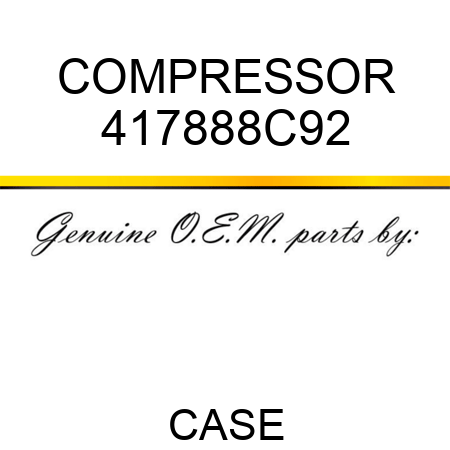 COMPRESSOR 417888C92