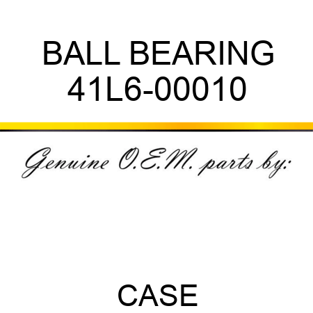 BALL BEARING 41L6-00010