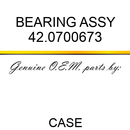 BEARING ASSY 42.0700673