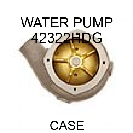 WATER PUMP 42322HDG