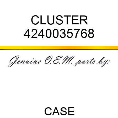 CLUSTER 4240035768