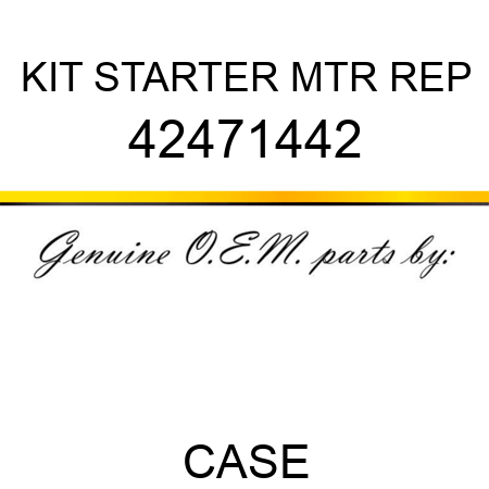 KIT, STARTER MTR REP 42471442
