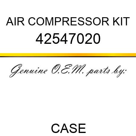 AIR COMPRESSOR KIT 42547020