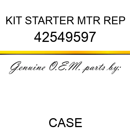 KIT, STARTER MTR REP 42549597