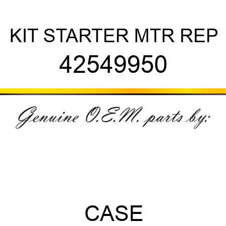 KIT, STARTER MTR REP 42549950