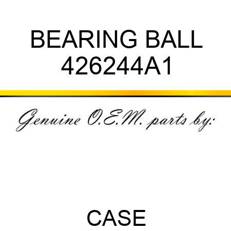 BEARING, BALL 426244A1