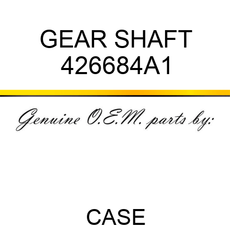 GEAR SHAFT 426684A1