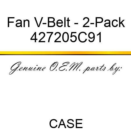 Fan V-Belt - 2-Pack 427205C91