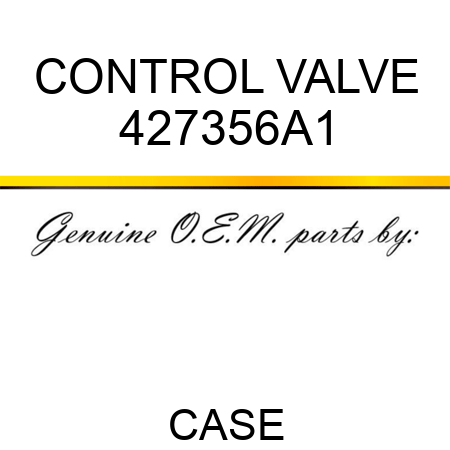 CONTROL VALVE 427356A1