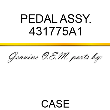 PEDAL ASSY. 431775A1