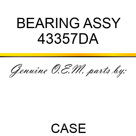 BEARING ASSY 43357DA