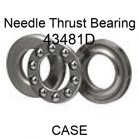 Needle Thrust Bearing 43481D