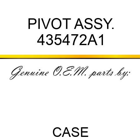 PIVOT ASSY. 435472A1