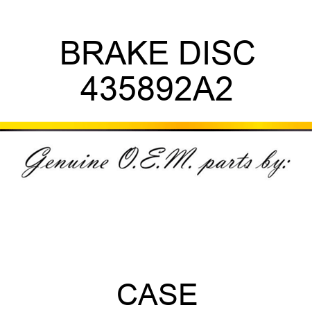 BRAKE DISC 435892A2