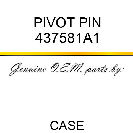 PIVOT PIN 437581A1