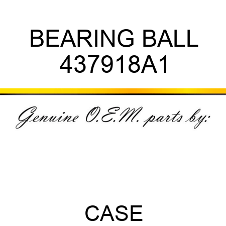 BEARING, BALL 437918A1