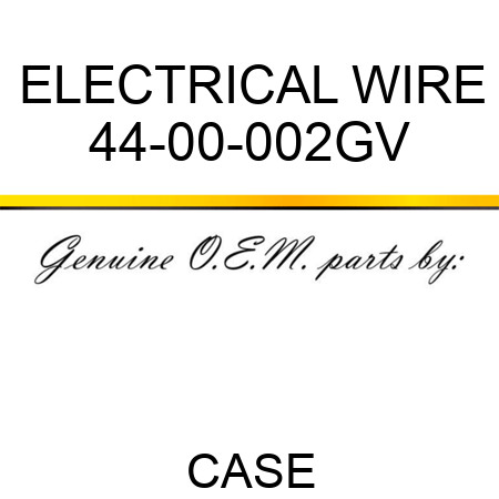 ELECTRICAL WIRE 44-00-002GV