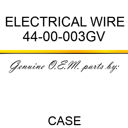 ELECTRICAL WIRE 44-00-003GV