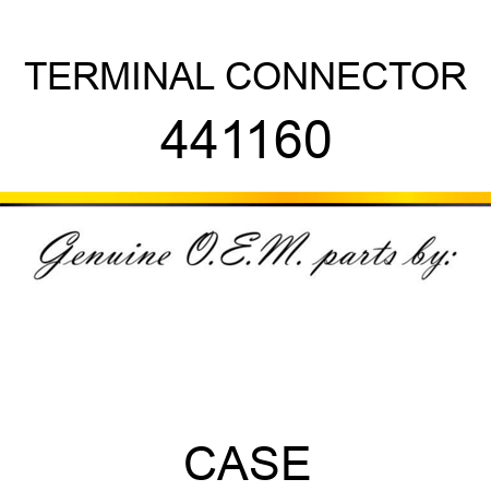 TERMINAL CONNECTOR 441160