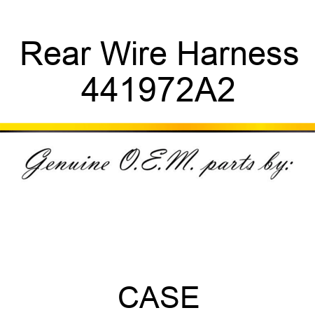 Rear Wire Harness 441972A2