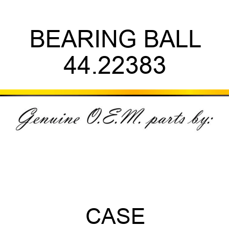BEARING, BALL 44.22383