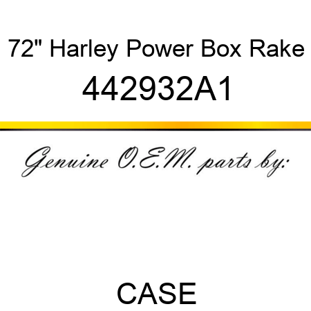 72" Harley Power Box Rake 442932A1