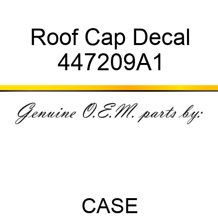 Roof Cap Decal 447209A1